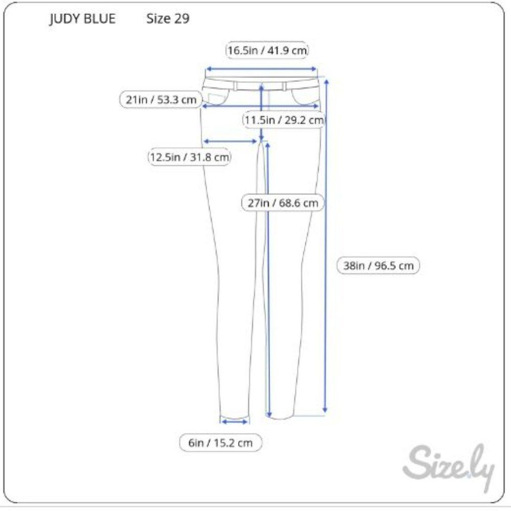 Judy Blue Slim Fit High Waist Rust Cotton Stretch Corduroy Jeans Size 29 - Picture 15 of 15